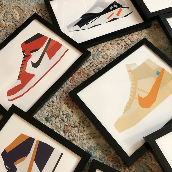 Jordan 1, Off-White, Nike Air Max, Yeezy Shoe Wall Art